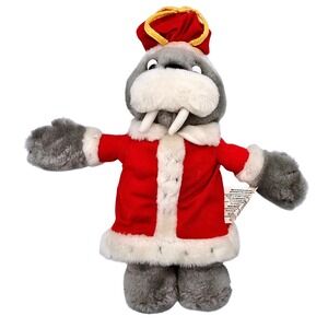 Marineland Mascot King Waldorf Vintage 1980's Walrus Plush‎ Stuffed Toy Souvenir
